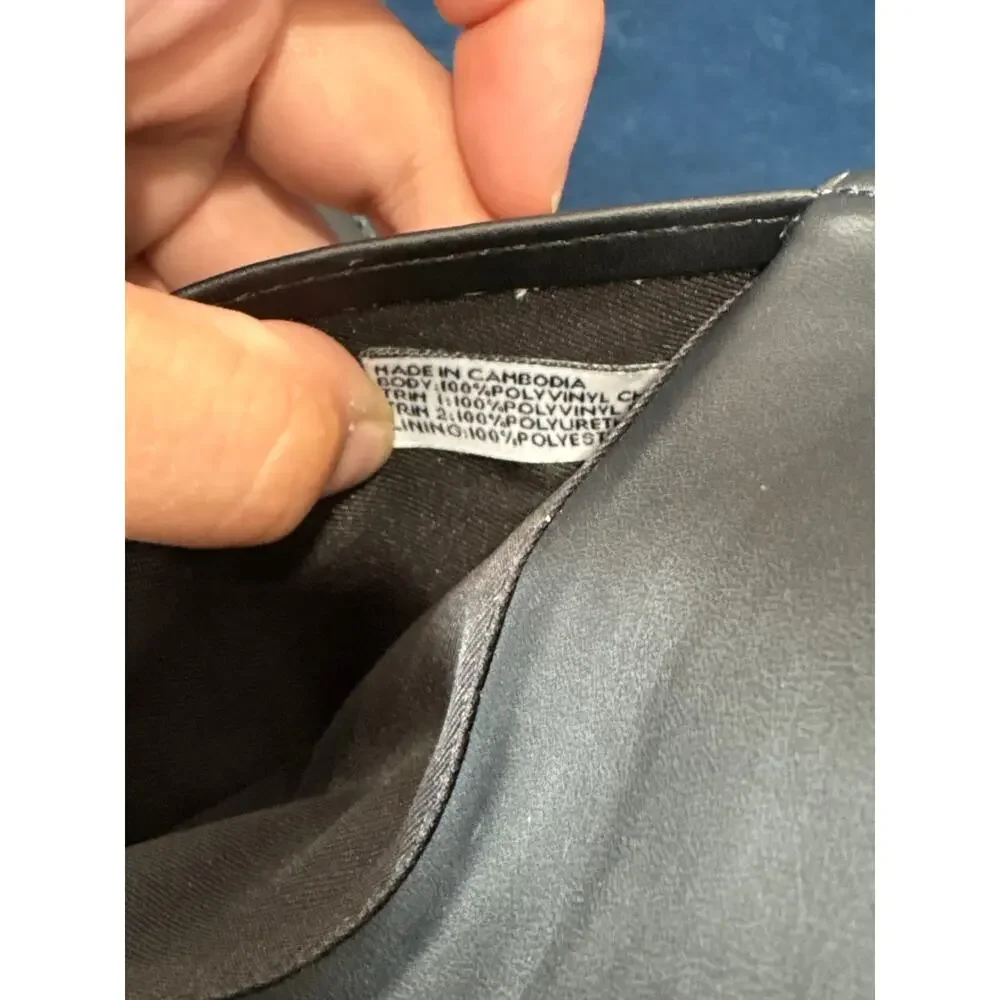 Nine West Vegan Leather Wallet Black